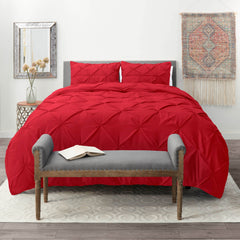 Nestl Pinch Pleat 3-piece Duvet Cover Set