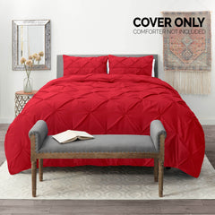 Nestl Pinch Pleat 3-piece Duvet Cover Set